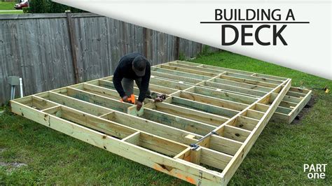 Building A Ground Level DECK - (Part 1) - YouTube