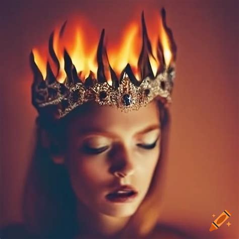 Flaming crown on Craiyon