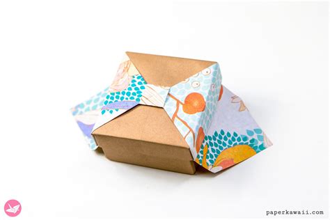 Origami Box With Bow - Tutorial - Paper Kawaii