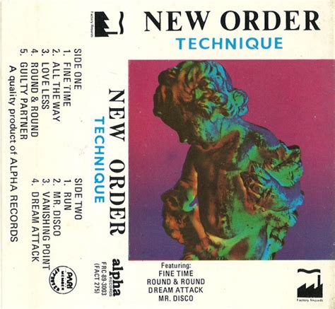 New Order - Technique (1989, Cassette) | Discogs