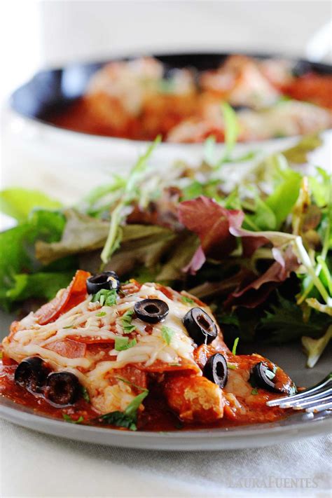 Pepperoni Pizza Chicken Recipe | Laura Fuentes