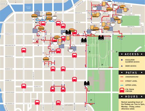 Interactive Pedway Map: Where to Eat, Drink, Shop Without Going Outside - The Loop - Chicago ...