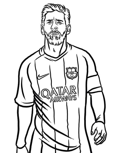 Messi Coloring Pages