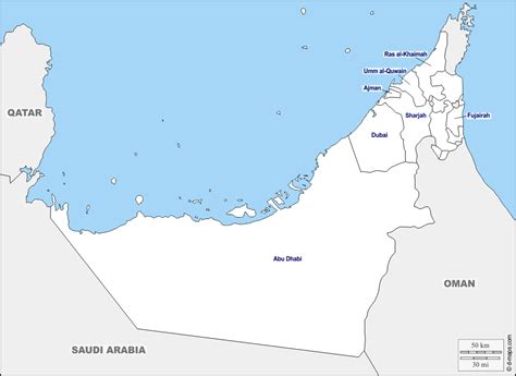 مجموعة خرائط صماء لدولة الامارات العربية المتحدة - المعرفة الجغرافية | كتب ومقالات في جميع فروع ...