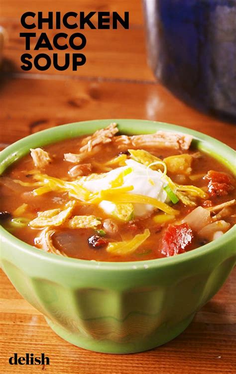 This Healthy Chicken Taco Soup Is Our New Weeknight Fave | Food, Taco soup, Chicken taco soup