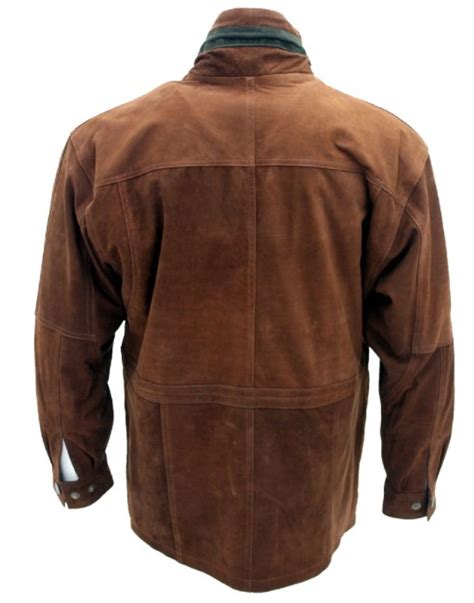 Mens Parker Nubuck Leather Jacket | Genuine Leather - Bioleathers.com