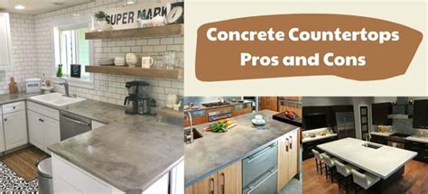 Concrete Countertops Pros And Cons - Civiconcepts