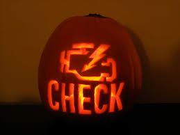 Check Engine Light Pumpkin