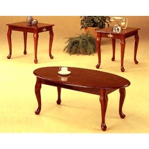 3-Pc Walnut Finish Coffee And End Table Set 3116 (CO) - More Than A Furniture Store