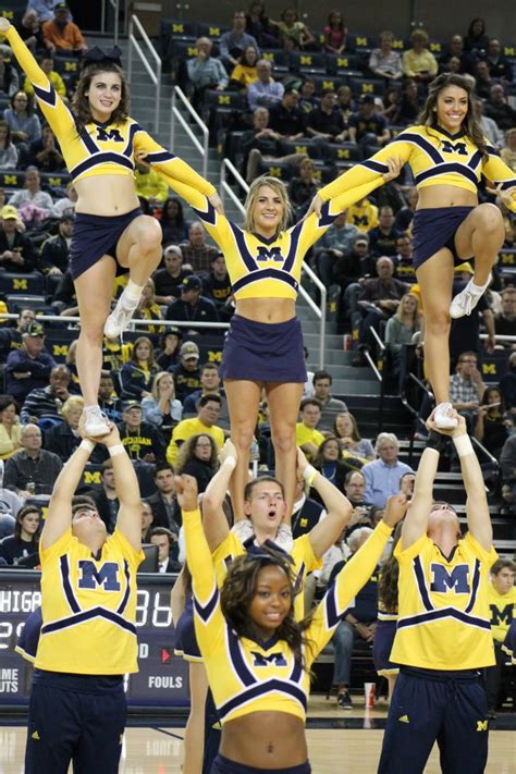 NFL and College Cheerleaders Photos: University of Michigan Cheerleaders