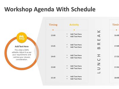 Workshop Agenda with Schedule PowerPoint Template by Kridha Graphics on Dribbble