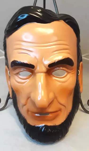 ADULT ABRAHAM LINCOLN Mask Excellent Cond. Plastic Honest Abe 16th US President $20.00 - PicClick
