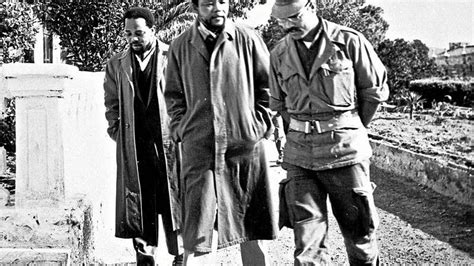 Nelson Mandela was at the time of his arrest in 1962 - when this picture was taken in Algeria ...