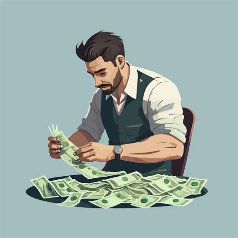 Download Money, Counting, Man. Royalty-Free Vector Graphic - Pixabay