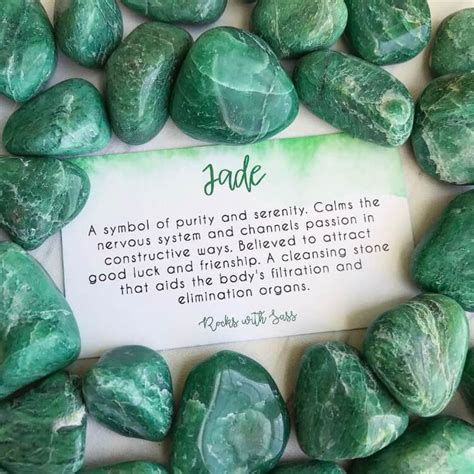 Jade Tumbled Pocket Stone | Etsy in 2020 | Spiritual crystals, Crystal ...