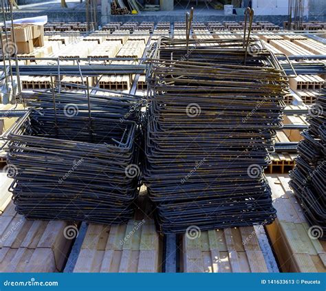 Steel Bars Construction Material Stock Image - Image of design, site: 141633613