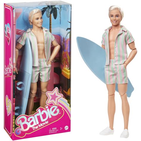 Barbie Movie: Ken Doll Wearing Striped Matching Set | BIG W