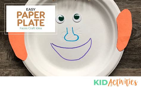 Paper Plate Face Craft for Kids That's Easy to Make