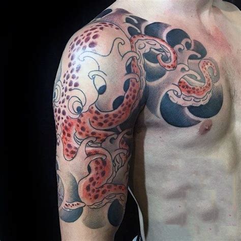 50 Cool Japanese Octopus Tattoo Designs for Men | Tatouage, Art