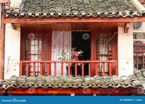 Normal Chinese Home Balcony Stock Photography - Image: 34908992