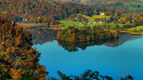 Wallpaper Grasmere Village, Cumbria, England, lake district, countryside, hills 2560x1600 HD ...