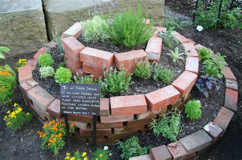 Plan voor een kruidenspiraal | Inspiratietuin | Spiral garden, Herb garden design, Brick garden
