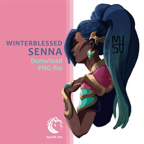 Winterblessed Senna PNG File League of Legends Fanart - Etsy