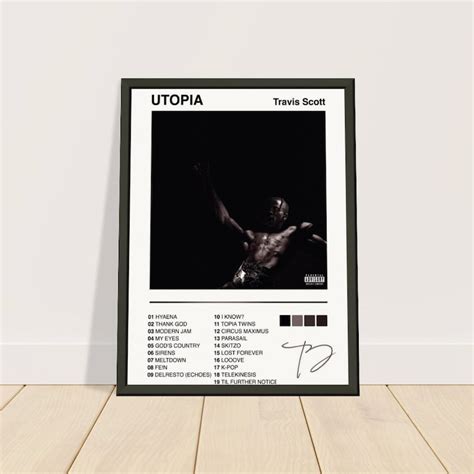 Travis Scott Poster Utopia Album Cover Framed Poster High Quality Gift - Etsy