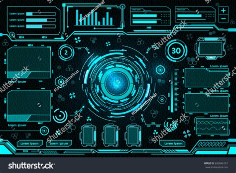 Futuristic Interface Technology Design Stock Vector (Royalty Free ...