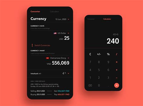 Currency Converter & Calculator | Calculator design, Android app design ...