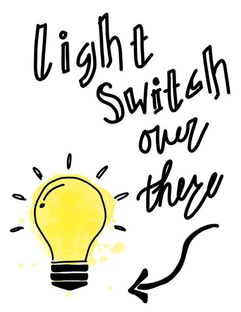 Light Switch Sign | Classroom signs, Signs, Light