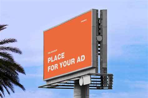 Free Outdoor Advertising Billboard Mockup | Mockup World HQ