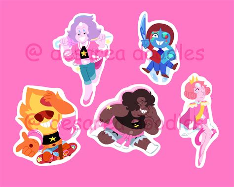 Steven Universe Future Fusion Stickers Sunstone Rainbow Quartz - Etsy