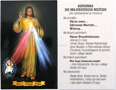 Obrazek Koronka Do Miłosierdzia Bożego Jezus - Ceny i opinie - Ceneo.pl