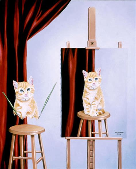 Cat Painting - THE SURREAL ART of MICHAEL BRIDGES