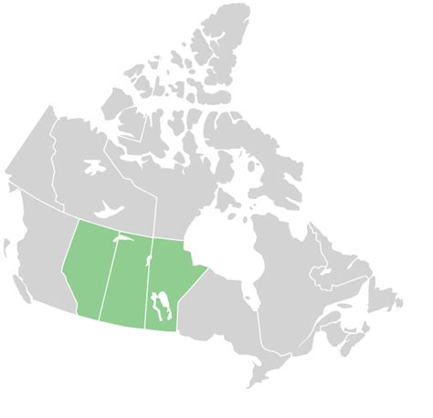 Image: Canada Prairie provinces map