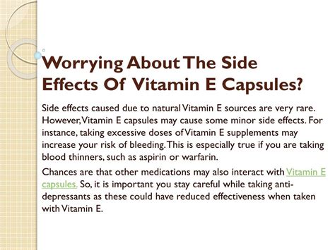 Vitamin E Supplement Side Effects : VITAMIN E (MEDICINAL CHEMISTRY) BY P.RAVI SANKAR ...