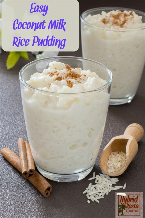 Easy Coconut Milk Rice Pudding | Hybrid Rasta Mama