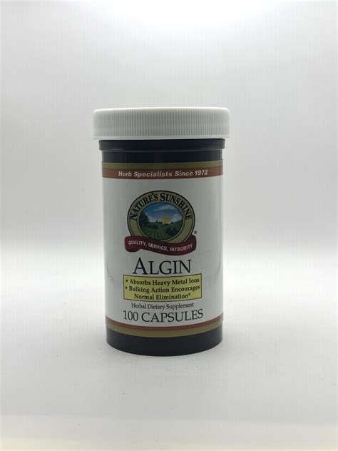 Nature's Sunshine - Algin - 100 Capsules - G&W Herbs