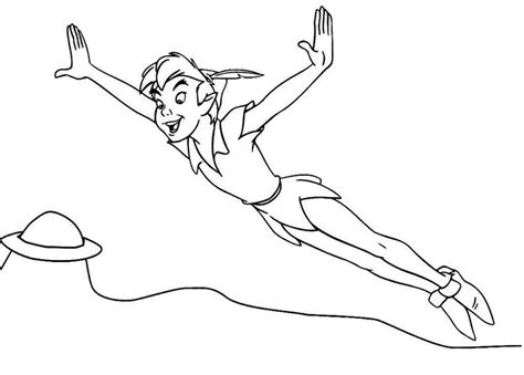 Disney Cartoon Peter Pan coloring page - Download, Print or Color Online for Free