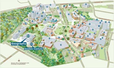 Southampton University Map | Color 2018