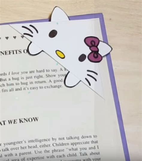 DIY Hello Kitty Corner Bookmark-DIY Corner Bookmarks - Cute Bookmark ...