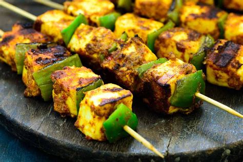 Achari Paneer tikka is a delicious starter made with paneer marinated ...