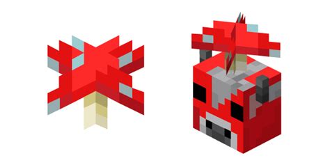 Minecraft Red Mushroom and Mooshroom cursor – Custom Cursor