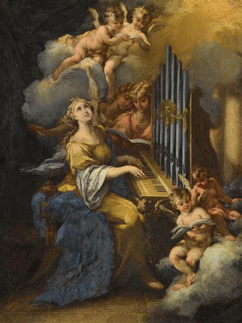 Saint Cecilia Painting by Michele Rocca - Fine Art America