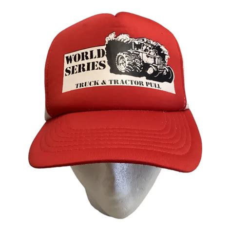 VINTAGE WORLD SERIES Truck Tractor Pull Farm Racing SnapBack Hat Trucker Cap $12.00 - PicClick