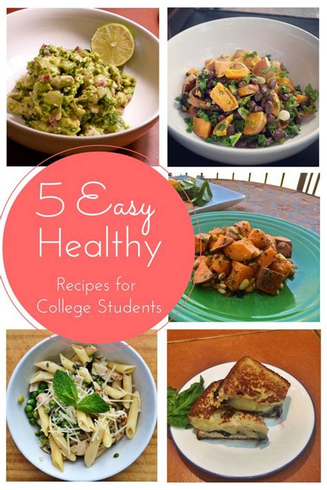 5 Easy, Healthy Recipes for Busy College Students | Easy healthy ...