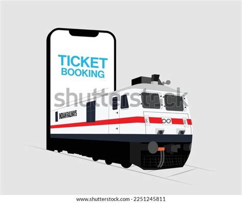 Train Ticket Booking Through Mobile Phone Stock Vector (Royalty Free ...