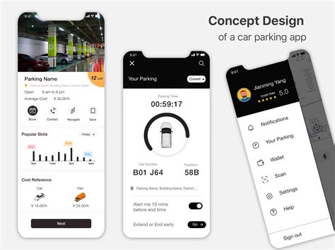 Car Parking App by Kimi Young on Dribbble