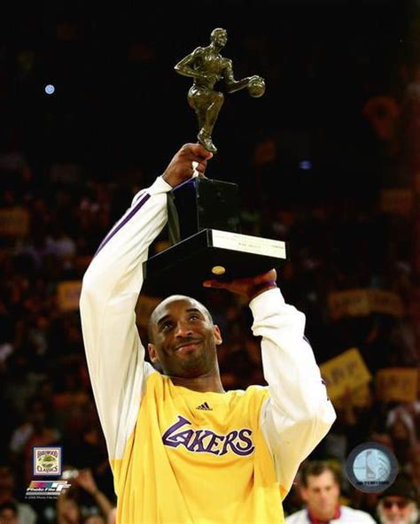 Kobe Bryant with the 2008 NBA MVP Trophy Photo Print - Walmart.com ...